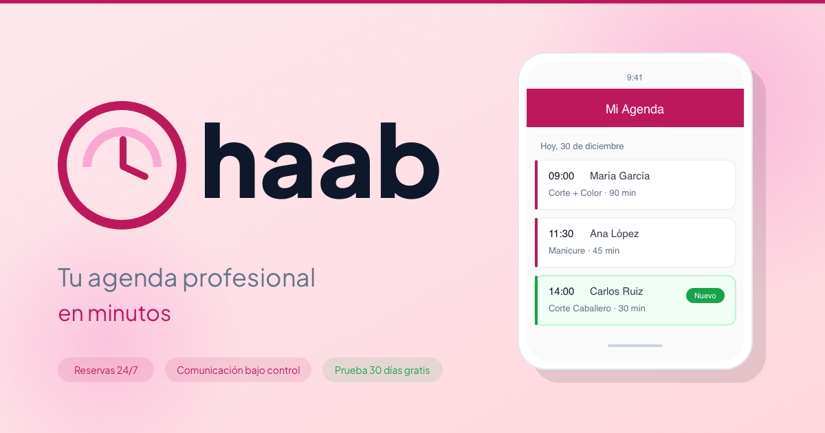 Haab - Reservas en línea para tu negocio